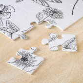 Kleur in uw eigen tuinpuzzel legpuzzel (Zijkant)