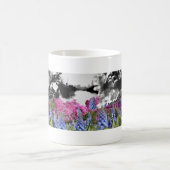 Kleur in zwart-wit koffiemok (Center)