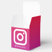 Kleur InstaParty Uitnodiging voor verjaardag Bedankdoosjes (Geopend)