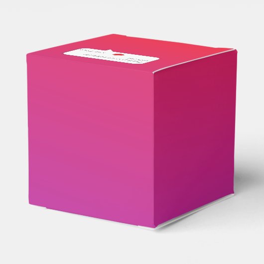 Kleur InstaParty Uitnodiging voor verjaardag Bedankdoosjes (Achterkant)