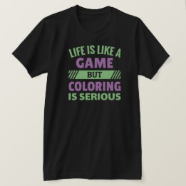 Kleur is ernstig - Funny Coloring Fan T-Shirt