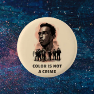 Kleur is geen misdrijf - Justice Awareness Button
