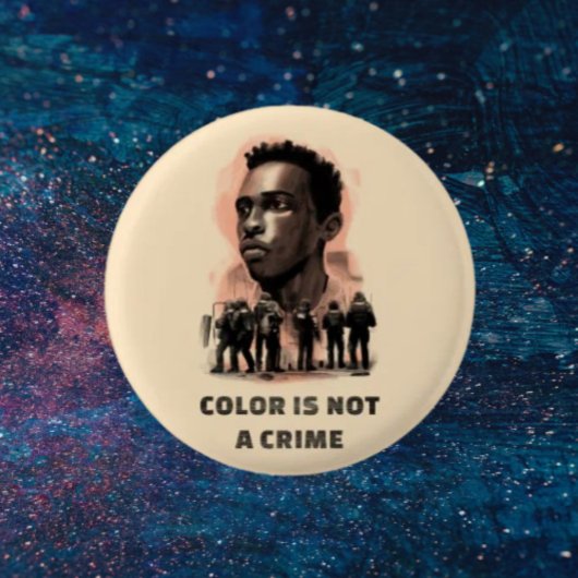 Kleur is geen misdrijf - Justice Awareness Button
