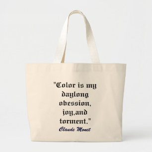 KLEUR IS MIJN OBESSIE artbag Grote Tote Bag