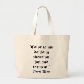 KLEUR IS MIJN OBESSIE artbag Grote Tote Bag