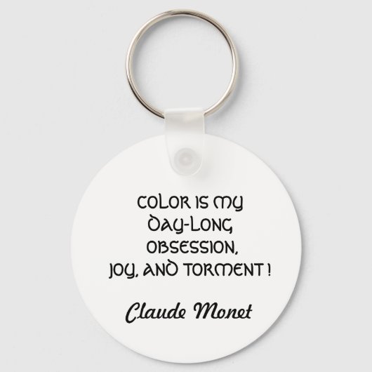 KLEUR IS MIJN OBSESSIE QUOTE sleutelhanger (Voorkant)