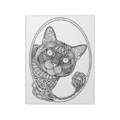 Kleur-it-pad — CAT — groot Notitieblok (Linkerzijde)