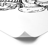 Kleur IT Poster Fast Food Art (Hoek)