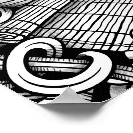 Kleur IT Poster Japanse voedselkunst (Hoek)