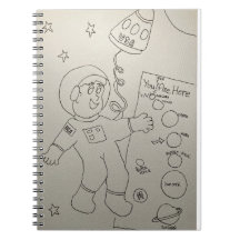 Kleur je eigen astronaut