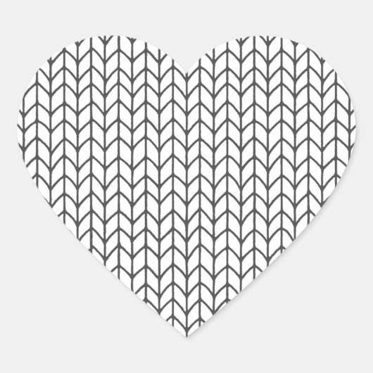 KLEUR JE EIGEN Breien Hart Stickers (Voorkant)