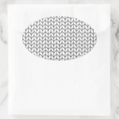 KLEUR JE EIGEN Breien Ovale Stickers (Tas)