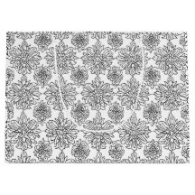 Kleur-je-eigen chrysant ontwerp patroon