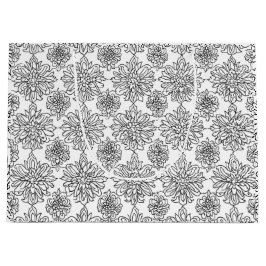 Kleur-je-eigen chrysant ontwerp patroon groot cadeauzakje