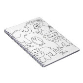 Kleur je eigen dierentuin notitieboek (Rechterzijde)