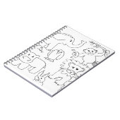 Kleur je eigen dierentuin notitieboek (Linkerzijde)