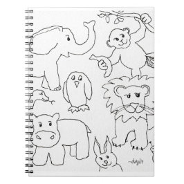 Kleur je eigen dierentuindieren notitieboek