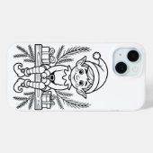 Kleur Je Eigen Elf Kerst iPhone / iPad Case (Achterkant (horizontaal))