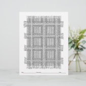 KLEUR JE EIGEN gebreide gepolijste kleurplaat (Staand voorkant)