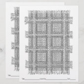 KLEUR JE EIGEN gebreide gepolijste kleurplaat (Voorkant / Achterkant)