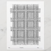 KLEUR JE EIGEN gebreide gepolijste kleurplaat (Achterkant)