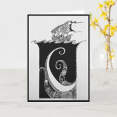 Kleur je eigen kaart (Gele Bloem)