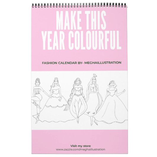 Kleur je eigen kalender (Hoes)