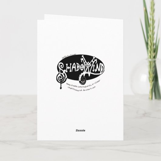 Kleur je eigen Kerstmis met de Kerstman en rendier Kaart (Achterkant)