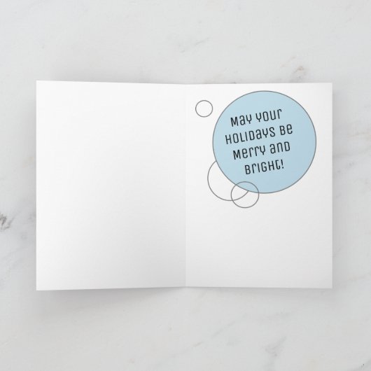 Kleur je eigen Kerstmis met de Kerstman en rendier Kaart (Binnen)