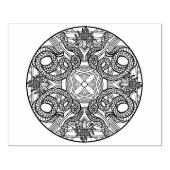 Kleur je eigen kleurboek Design Snake Rubberstempel (Afrduk)