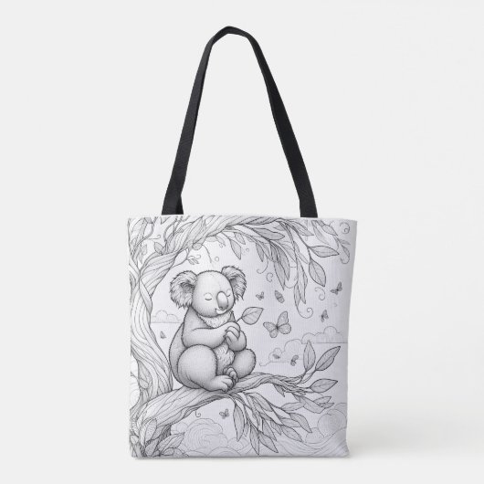 Kleur je eigen Koala Tas (Achterkant)