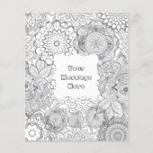 Kleur je eigen Mandala Poster Flyer (Voorkant)