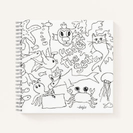 Kleur je eigen -"Onder de Zee" Notitieboek