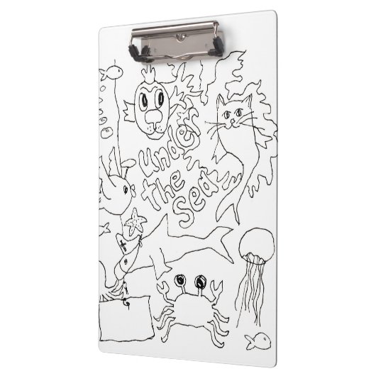 Kleur je eigen - "Onder het Zee" Foto Klembord (Links)