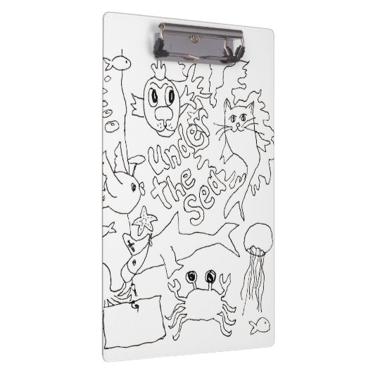 Kleur je eigen - "Onder het Zee" Foto Klembord (Rechts)