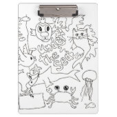 Kleur je eigen - "Onder het Zee" Foto Klembord (Voorkant)