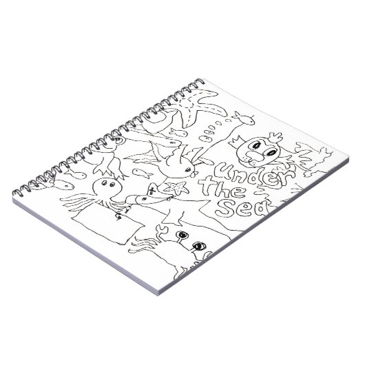 Kleur je eigen - "Onder het Zee" Foto Notitieboek (Linkerzijde)