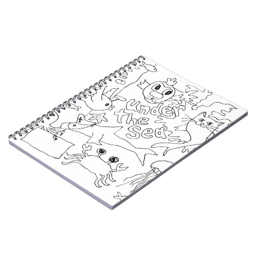 Kleur je eigen - "Onder het Zee" Foto Notitieboek (Linkerzijde)