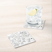 Kleur je eigen - "Onder het Zee" Kartonnen Onderzetters (Insitu)