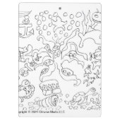 Kleur je eigen - "Onder het Zee" Klembord (Achterkant)