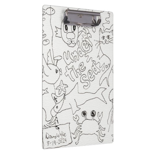 Kleur je eigen - "Onder het Zee" Klembord (Rechts)