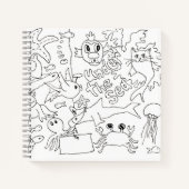 Kleur je eigen - "Onder het Zee" Notitieboek (Voorkant)