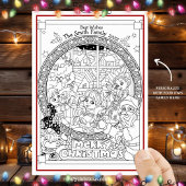 Kleur Je Eigen Persoonlijke Kerstfeest Feestdagenkaart