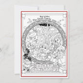 Kleur Je Eigen Persoonlijke Kerstfeest Feestdagenkaart (Voorkant)