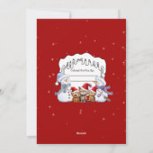 Kleur Je Eigen Persoonlijke Kerstmis Sneeuwmannen Feestdagenkaart (Achterkant)