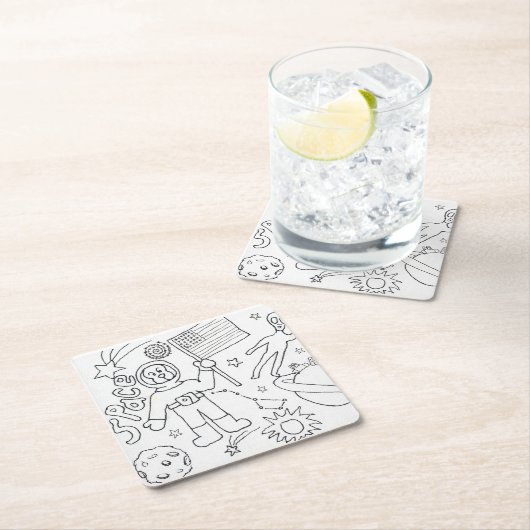 Kleur je eigen ruimte kartonnen onderzetters (Insitu)