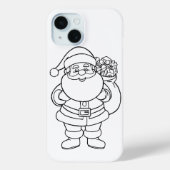 Kleur je eigen Santa Claus iPhone / iPad hoesje (Achterkant)