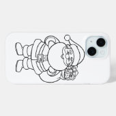 Kleur je eigen Santa Claus iPhone / iPad hoesje (Achterkant (horizontaal))