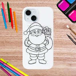 Kleur je eigen Santa Claus iPhone / iPad hoesje