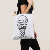 Kleur Je Eigen Schedel Ijs Sommering Tote Bag (Dichtbij)